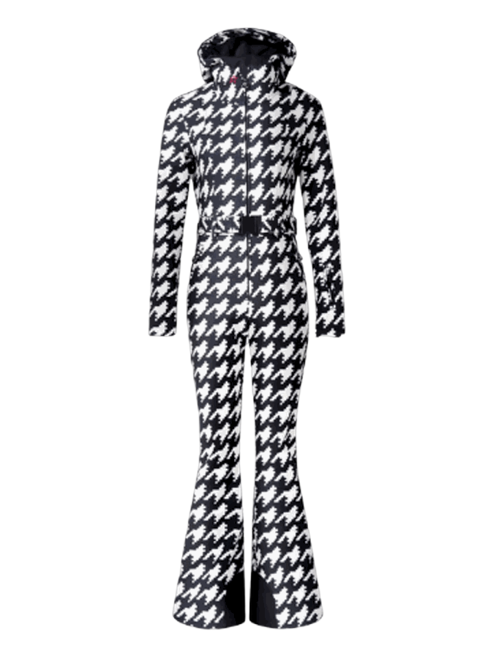 Tignes Houndstooth Ski Suit (hooded)
